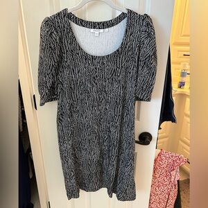 Chico’s medium dress black and white print